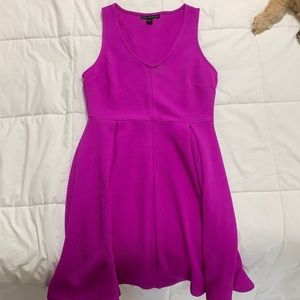 bright purple dress